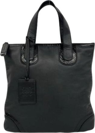 Loewe Pre-owned Tote bag - Dames - Vintage Shopper - Zwart - ONE Size - Leer - Vintage
