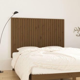 vidaXL Cabecero De Cama Pared Madera Maciza Marr&oacute;n Miel 159,5x3x110 Cm Vidaxl