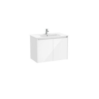 Roca Roca - Pack Unik Mueble De 2 Puertas + Lavabo Tenet Color: Blanco Brillo