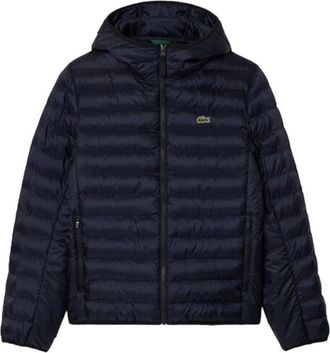 Lacoste Hooded Puffer Jacket - Heren - Winterjassen - Blauw - L - Polyester - Jassen
