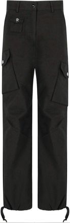 Ganni PANTALONE CARGO NERO GANNI