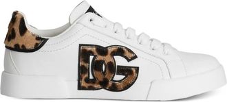 Dolce & Gabbana Logo-appliqu&eacute; Leopard Sneakers