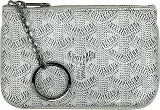 Goyard White Coated Canvas Pouch (Pre-Owned)