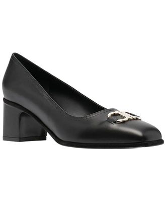 Ferragamo Gancini Leather Pump