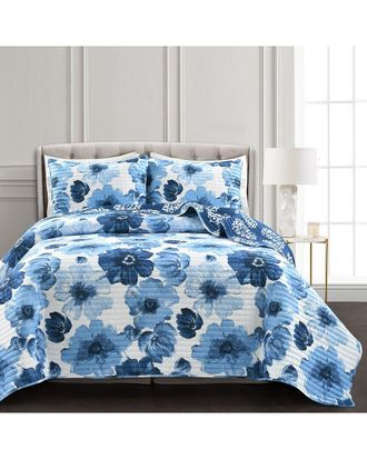 Lush D&eacute;cor Leah Reversible Quilt Set