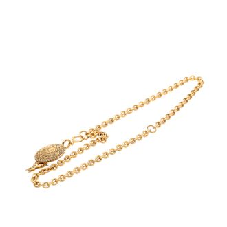 Chanel Pre-owned Womens Gold Plated Knight Horse Pendant Necklace - Beige - One Size