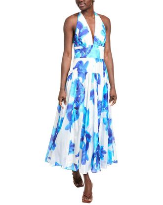 Nicholas Giulia Silk-Blend Midi Dress