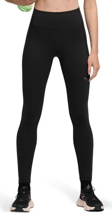 Puma Cloudspun High Waist Performance Leggings in Puma Black at Nordstrom, Size X-Small