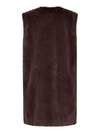 Herno Faux Fur Vest - Brown