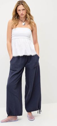 Twik Womens Loose organic cotton gauze jogger