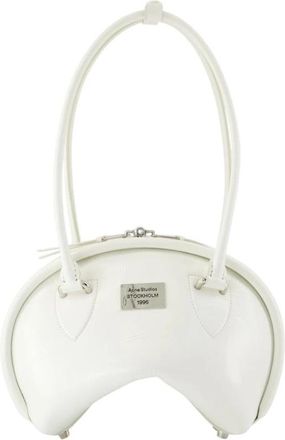 Acne Studios Witte Leren Tas met Bovenhandvatten - Dames - Handtassen - Wit - ONE Size - Leer - Tassen