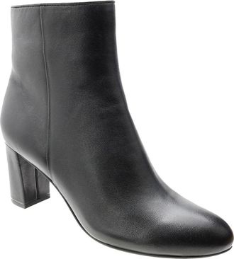 David Tate Womens David Tate Alison Boot Black Almond Toe Block Heel Bootie RHS6406