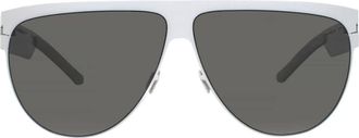 Mykita Dark Grey Browline Unisex Sunglasses COLLAB-ELEKTRA F57 64