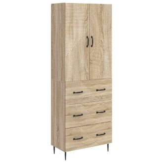 vidaXL Juego De Armarios 2 Pcs Roble Sonoma 66 X 34,5 X 90 Cm Vidaxl