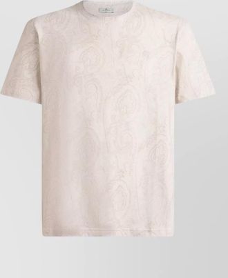 Etro roma t shirt crew neck paisley