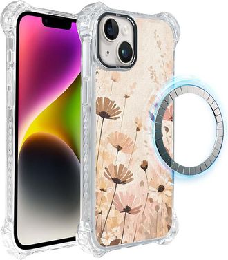OEM Funda Ibizu Dropguard Ultra Para Iphone 14 Con Magsafe, Estilo Bohemio, Color Pradera Floral