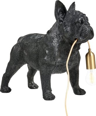 Beliani L&aacute;mpara de mesa Perro Negro