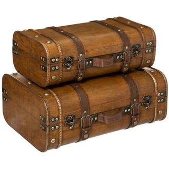 Atmosphera Atmosphera - Juego de 2 cantimploras - madera cr&eacute;ateur dint&eacute;rieur