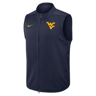 Nike West Virginia Victory Nike Mens Therma-FIT College Full-Zip Vest in Blue | 03OJ41SWVN-3VN