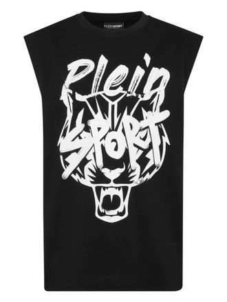 Plein Sport graphic tanktop plein sport - men - Fabric - XXXXL - Black