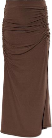 Gestuz Gzsaily Rok - Dames - Maxi Rokken - Bruin - L - Polyester - Rokken