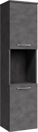 Badplaats Columna De Ba&ntilde;o Montreal 30 X 30 X 131 Cm - Gris Oscuro - Mueble