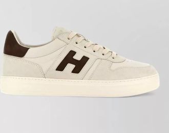 Hogan leather lace-up sneakers