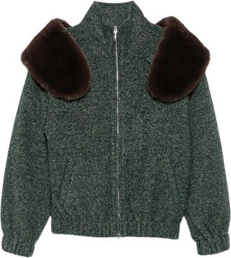 Shushu/Tong Faux-fur Trim Zip-up Jacket