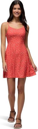 Prana Wistful Winds Tank Top Dress Womens Dress Lychee Spring Fling : LG (Womens 12-14), Elastane/Polyester