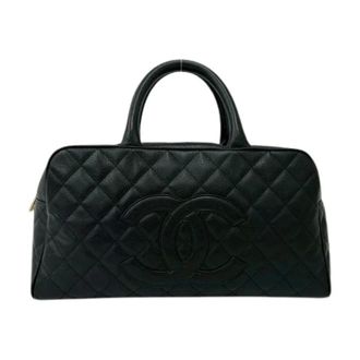 Chanel Pre-owned Vintage Handtas - Dames - Pre-owned - Zwart - Maat: ONE Size Leer