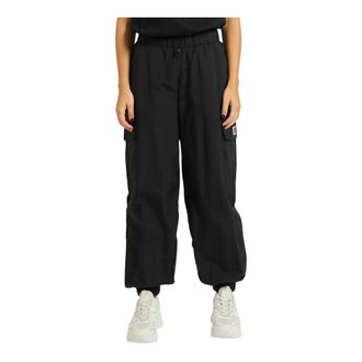 Emporio Armani Dames, Broeken, Zwart, Maat: XL Nylon