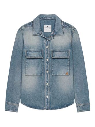 Courr&egrave;ges Classic Button-Up Denim Shirt With Flap Pockets