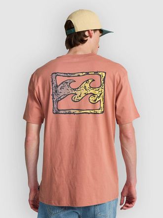 Billabong Crayon Wave T-Shirt rosa