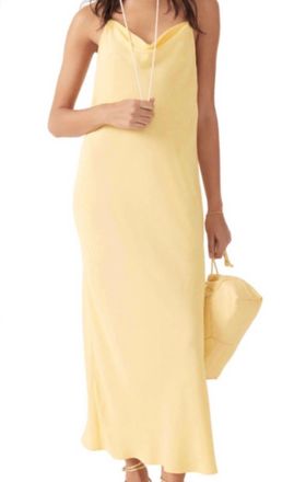 BA&SH Fame Flowing Dress In Yellow