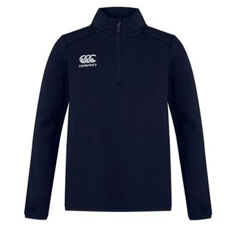 Canterbury Of New Zealand Heren Club Quarter Zip Training Midlayer (Marine)
