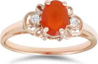 Pompeii3 3/4ct Fire Sapphire & Diamond Ring 14K Yellow Gold Size Selectable