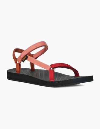 Teva Womens Teva Original Universal Slim Womens Multi Sandals - Red - Size: 4