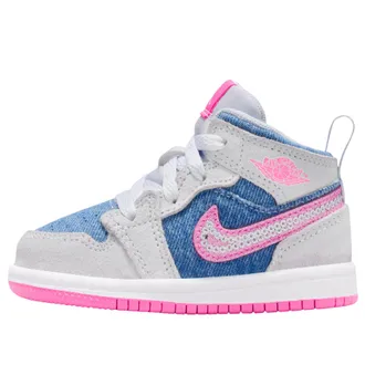 Nike Jordan (TD) Air Jordan 1 Mid SE Denim Sequin HQ2000-400