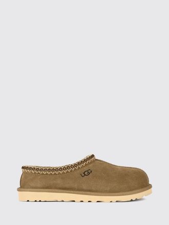UGG Tasman II Suede Slippers with Wool Lining and Contrast Stitching