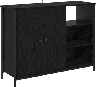 vidaXL Sideboard Black Oak 100 x 33 x 75 cm Engineered Wood vidaXL