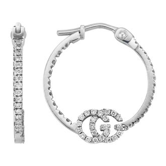 Gucci GG Running oorringen - Dames - Oorbellen - Grijs - ONE Size - Accessoires