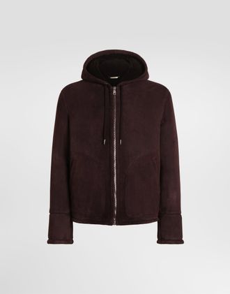 Dolce & Gabbana Suede Shearling Jacket - Man Coats And Jackets Multi-colored 48