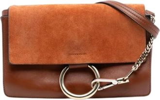 Chlo&eacute; Pre-owned Cross Body Bags, female, Brown, Size: ONE SIZE Pre-owned Faye Crossbody Bag