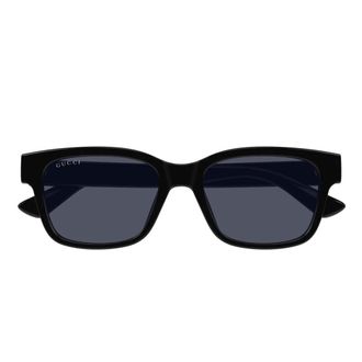 Gucci Sunglasses, female, Black, Size: 54 MM Rectangular Acetate Sunglasses