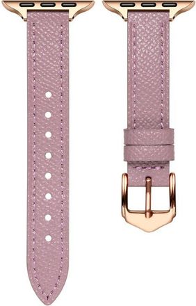 Posh Tech Cleo Skinny Leather Apple Watch Watchband in Light Purple at Nordstrom