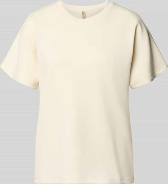 Soyaconcept T-Shirt mit Rundhalsausschnitt Modell BANU in Beige, Gr&ouml;&szlig;e XXL