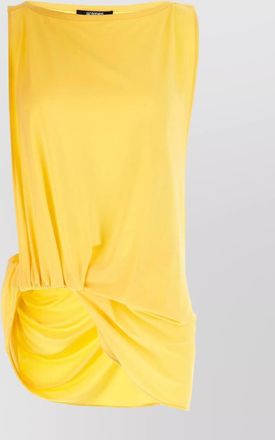 Jacquemus draped sleeveless asymmetric lightweight top