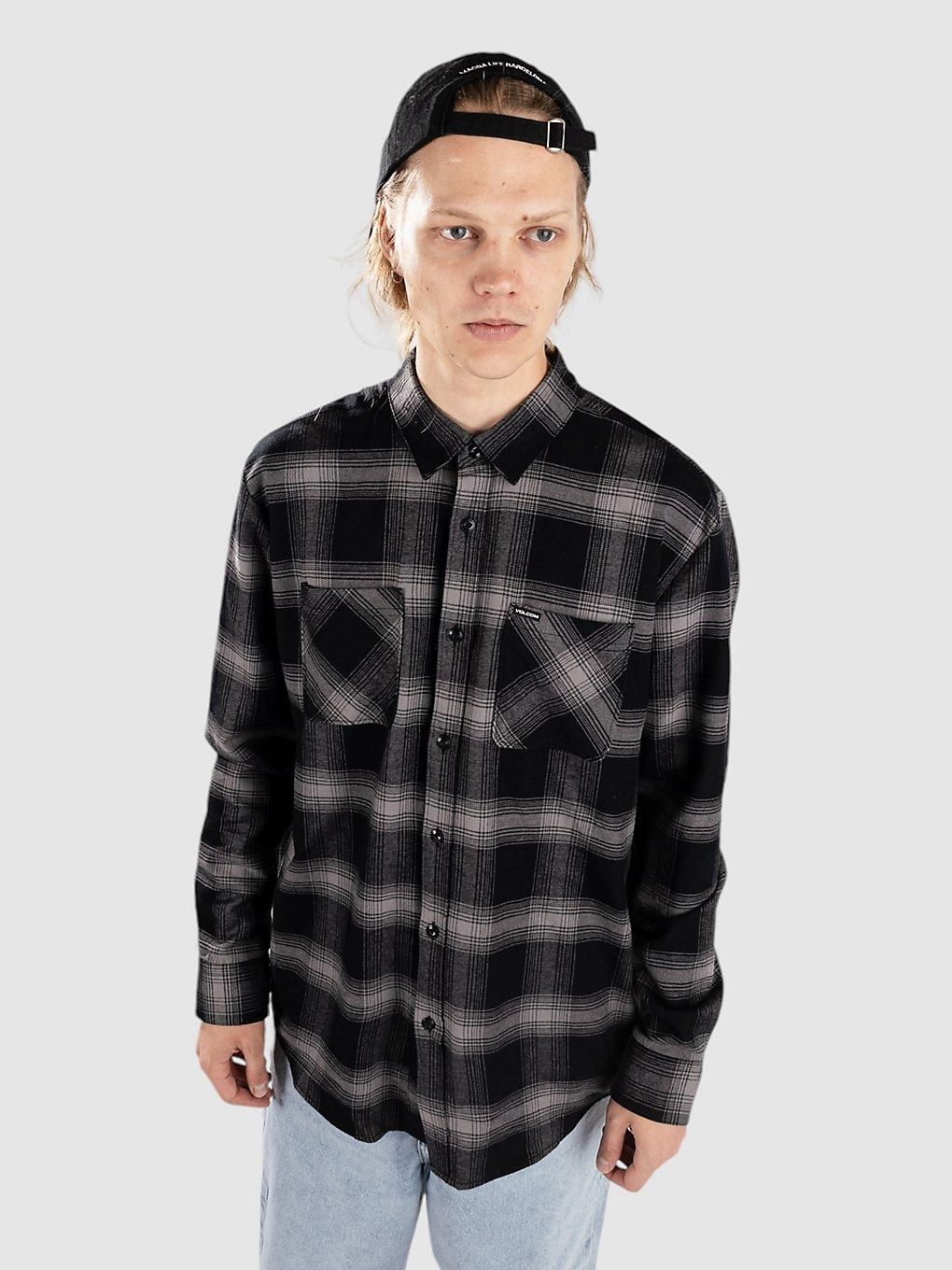 Volcom Patterson Chemise tissée boutonnée à manches courtes pour homme