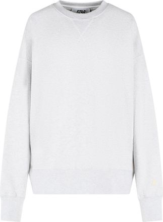 Golden Goose Star Melange Grey Cotton Sweatshirt