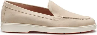 Santoni Womens suede loafer in Pink at Nordstrom, Size 10.5